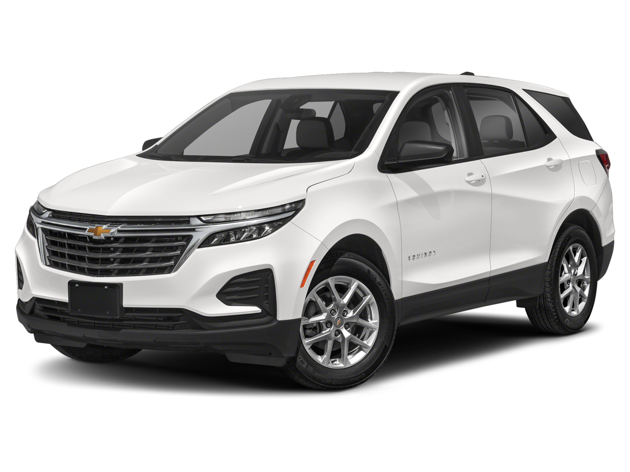 2024 Chevrolet Equinox RS in Summit White — front three-quarter view