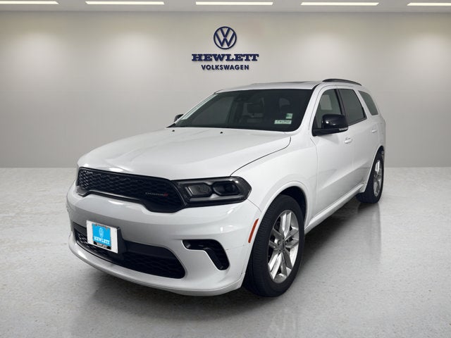 2024 Dodge Durango GT Plus in White Knuckle Clearcoat — front three-quarter view