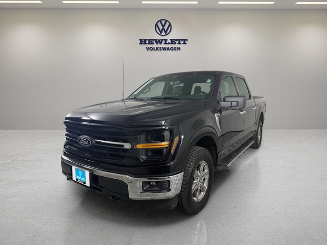 2024 Ford F-150 XLT in Black — front three-quarter view