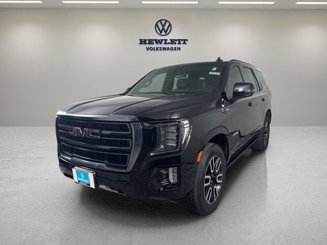 2022 GMC Yukon AT4 in Onyx Black — front three-quarter view