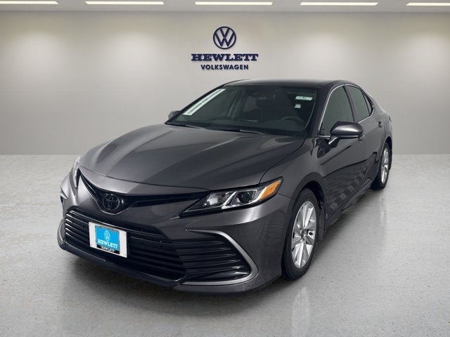 2024 Toyota Camry LE in Gray — front three-quarter view