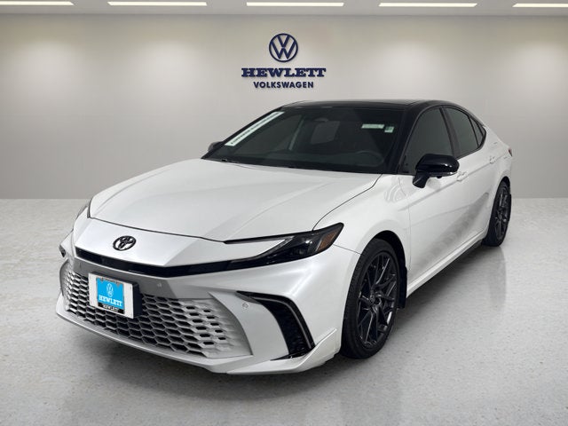2025 Toyota Camry XSE in Red — front three-quarter view