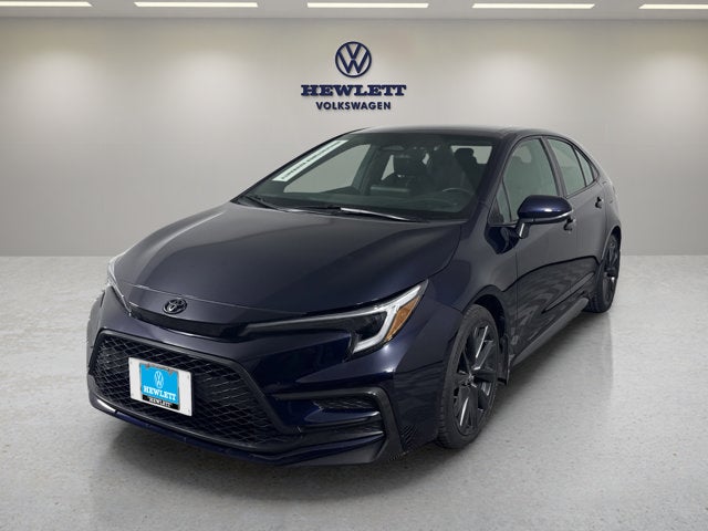 2024 Toyota Corolla SE in Blue — front three-quarter view