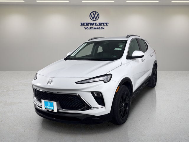 2024 Buick Encore GX Sport Touring in Summit White — front three-quarter view