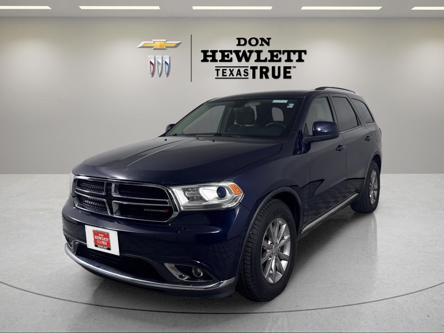2018 Dodge Durango SXT in Blue — front three-quarter view