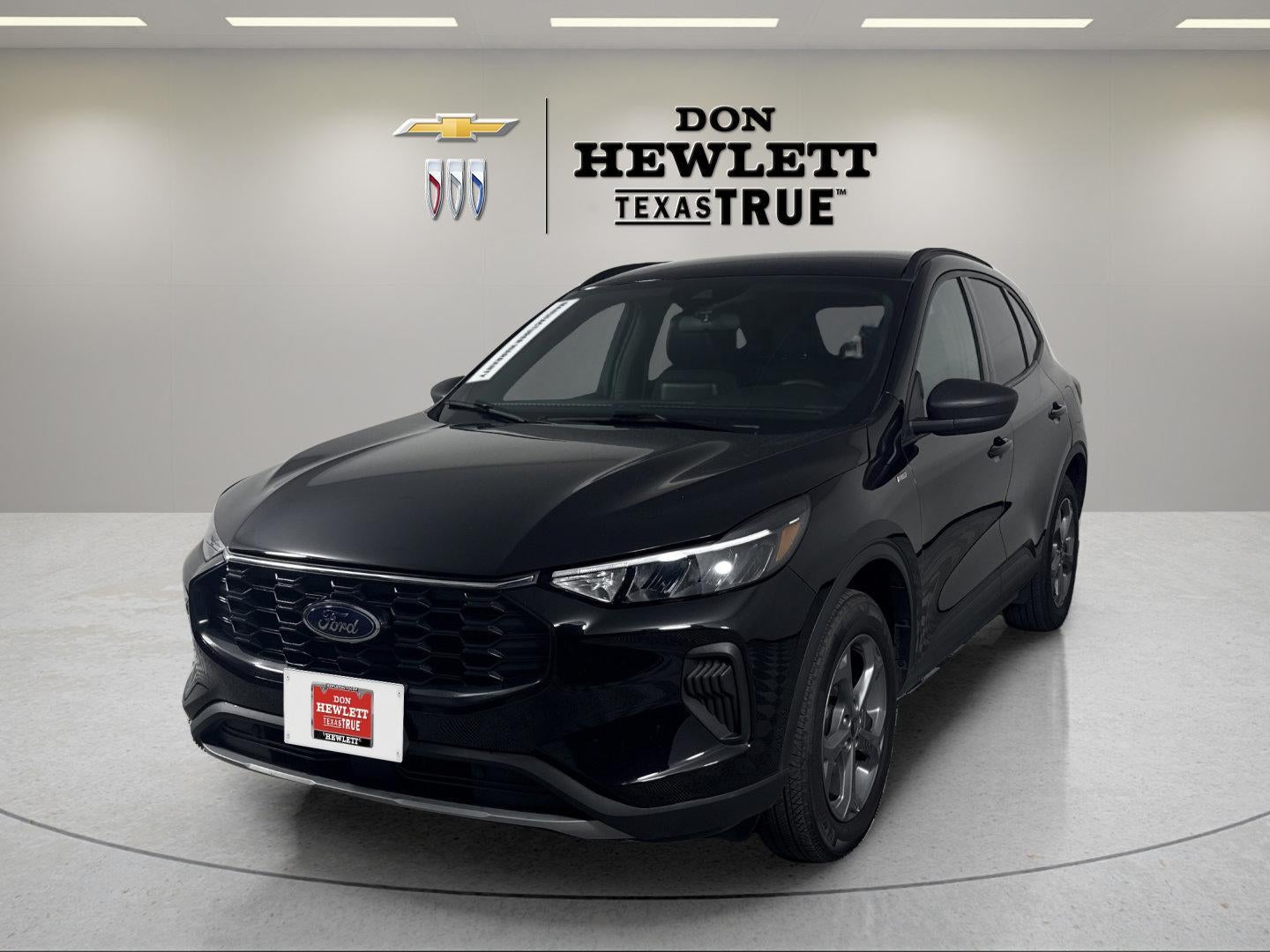 2025 Ford Escape ST-Line in Black — front three-quarter view