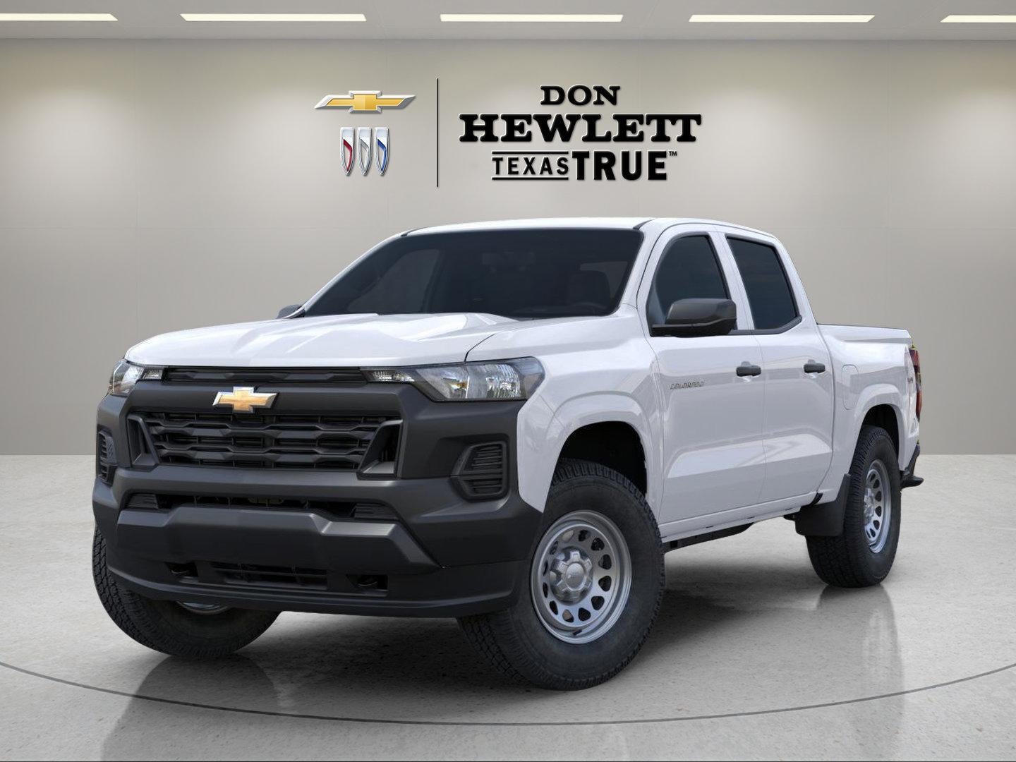 2025 Chevrolet Colorado WT/LT in Summit White — front three-quarter view