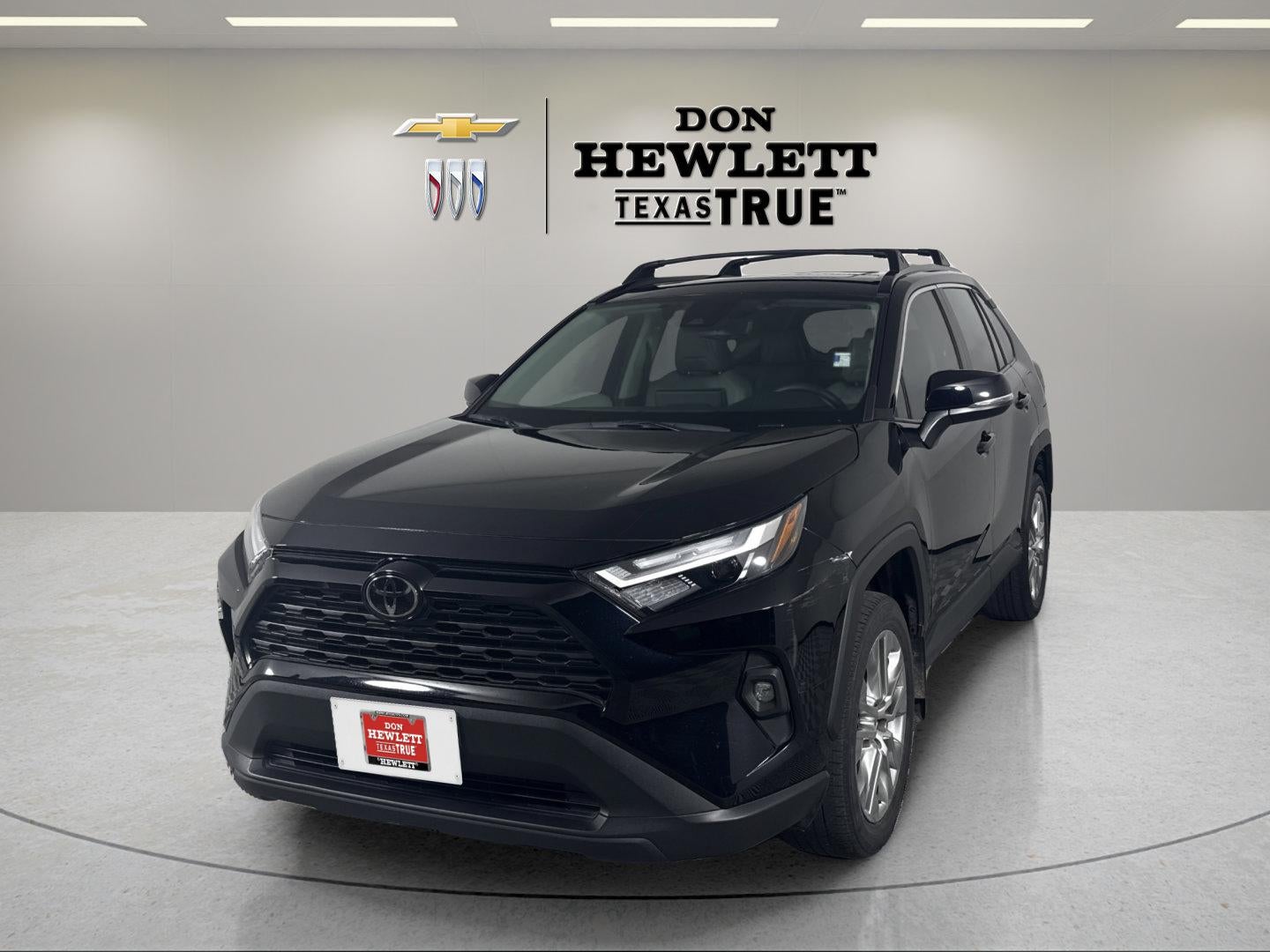2024 Toyota RAV4 XLE Premium in Black — front three-quarter view