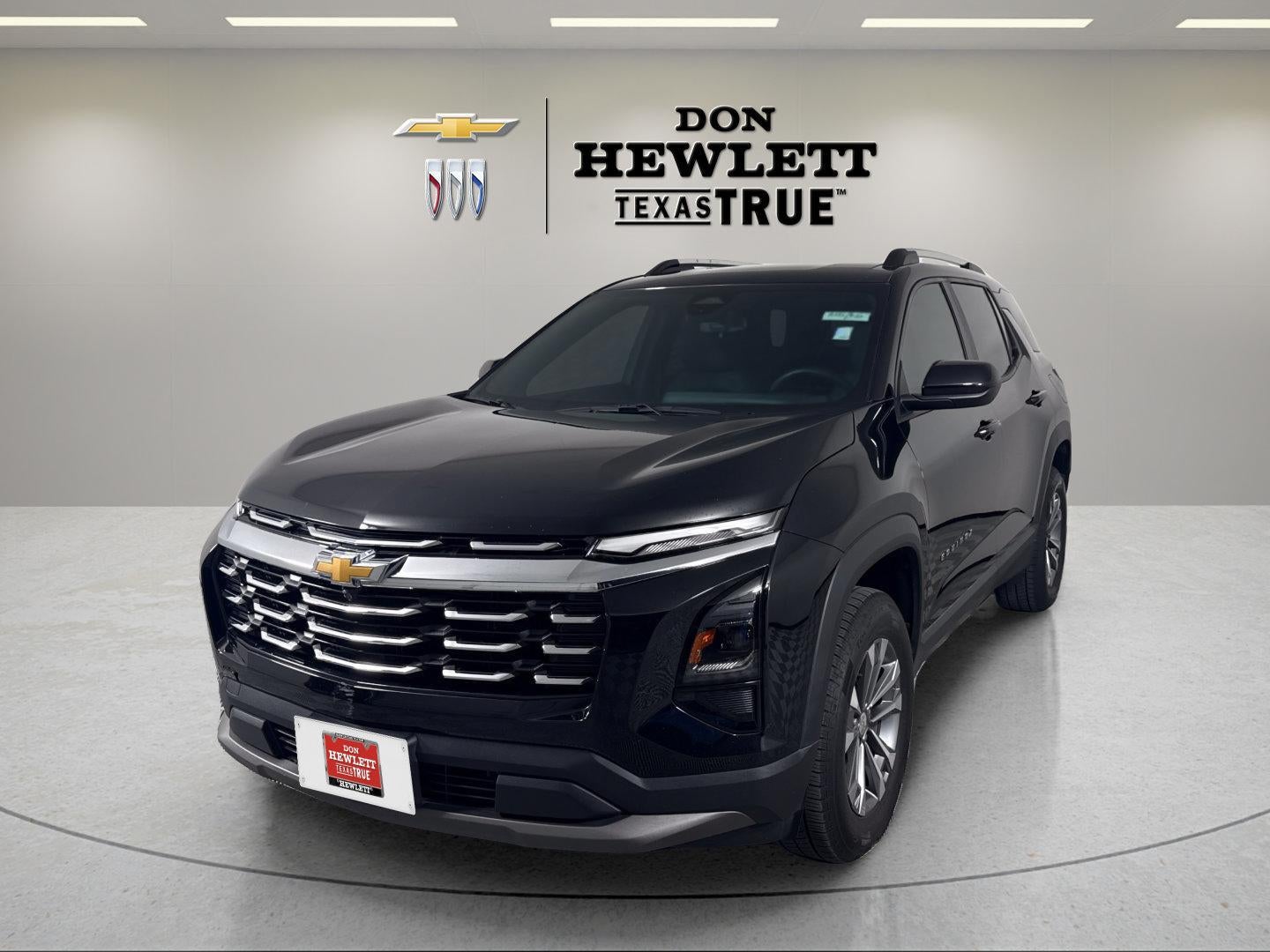 2025 Chevrolet Equinox LT in Mosaic Black Metallic — front three-quarter view