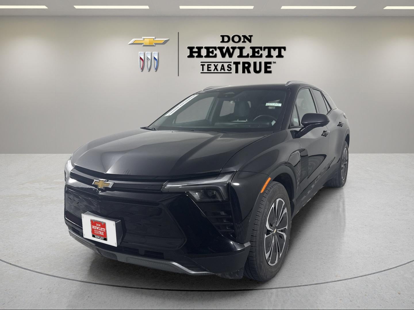 2024 Chevrolet Blazer EV LT in Black — front three-quarter view