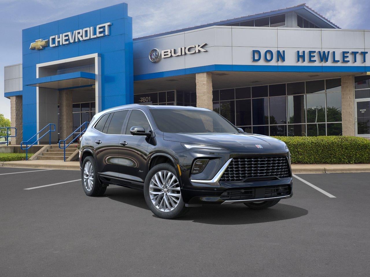2026 Buick Enclave Avenir in Ebony Twilight Metallic — front three-quarter view