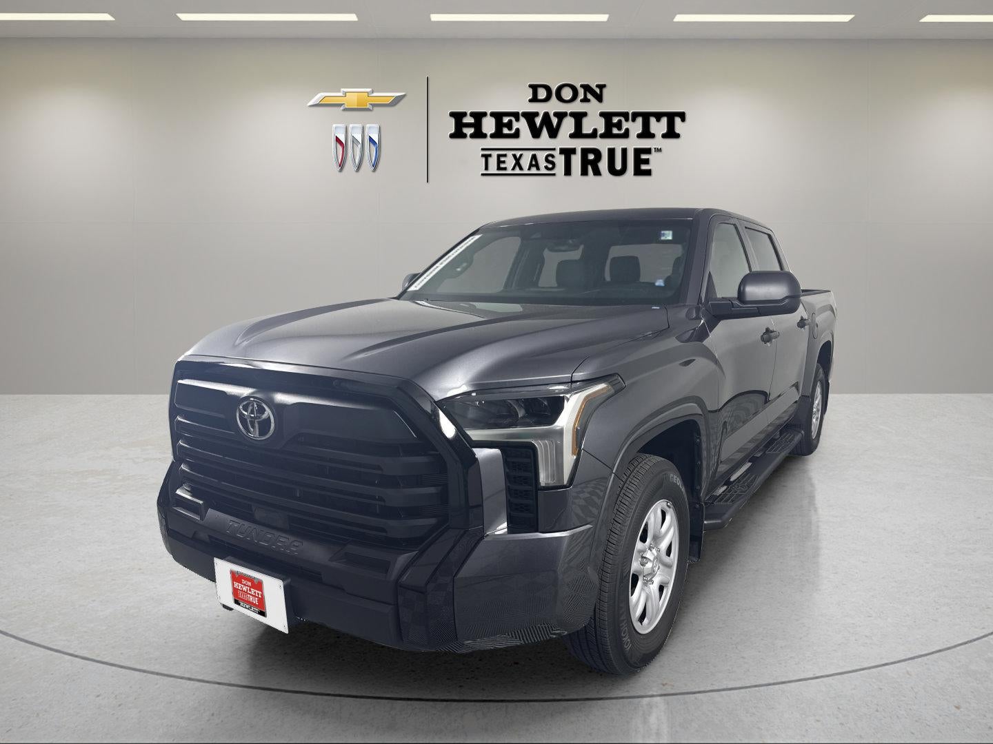 2026 Toyota Tundra SR CrewMax 5.5' Bed in Gray — front three-quarter view