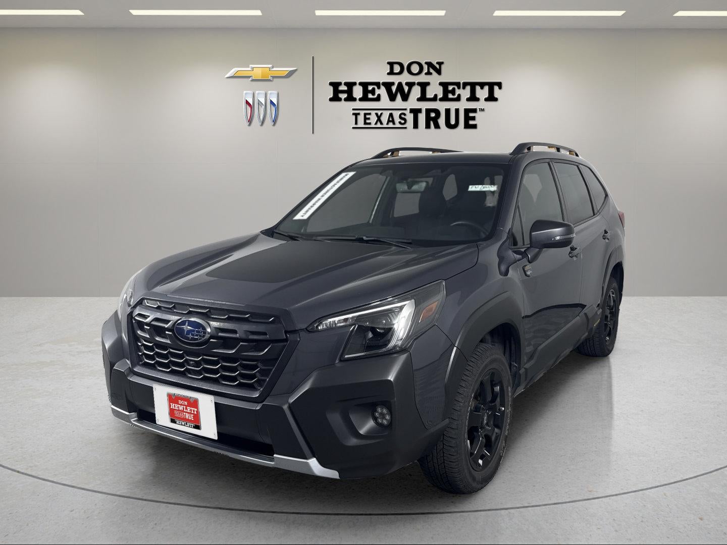 2024 Subaru Forester Wilderness in Gray — front three-quarter view