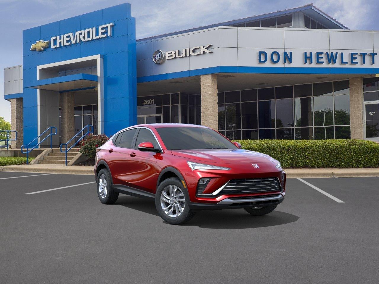 2026 Buick Envista Preferred in Brilliant Red — front three-quarter view
