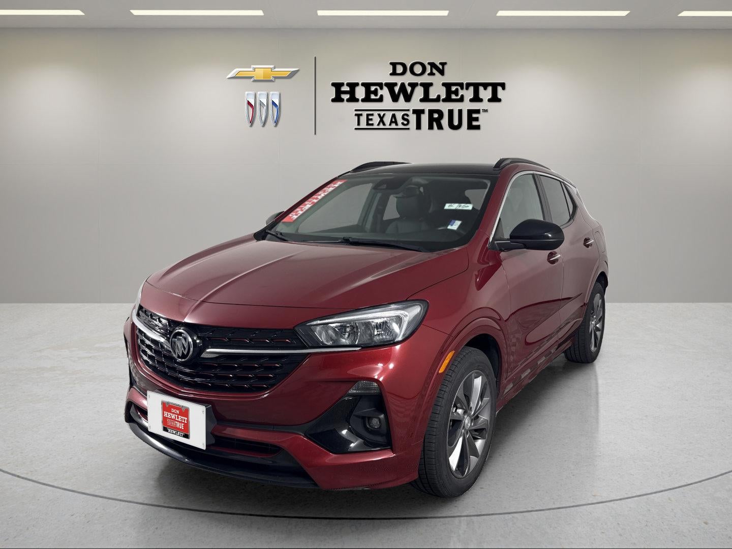 2021 Buick Encore GX Select in Chili Red Metallic — front three-quarter view