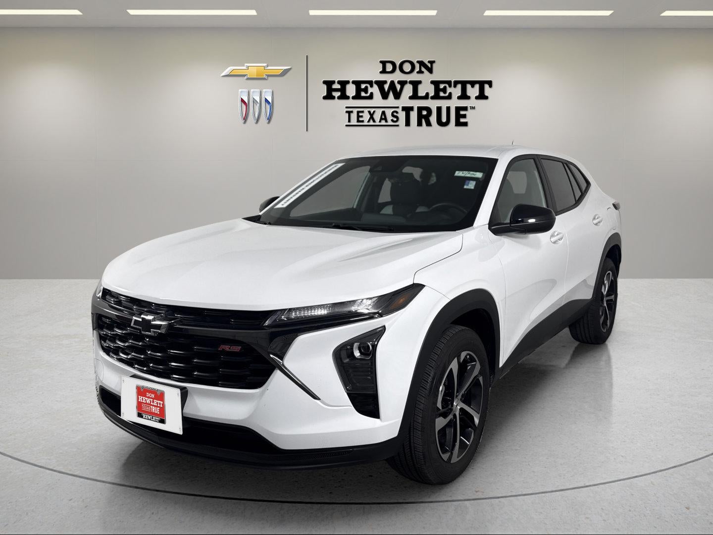 2024 Chevrolet Trax 1RS in Summit White — front three-quarter view