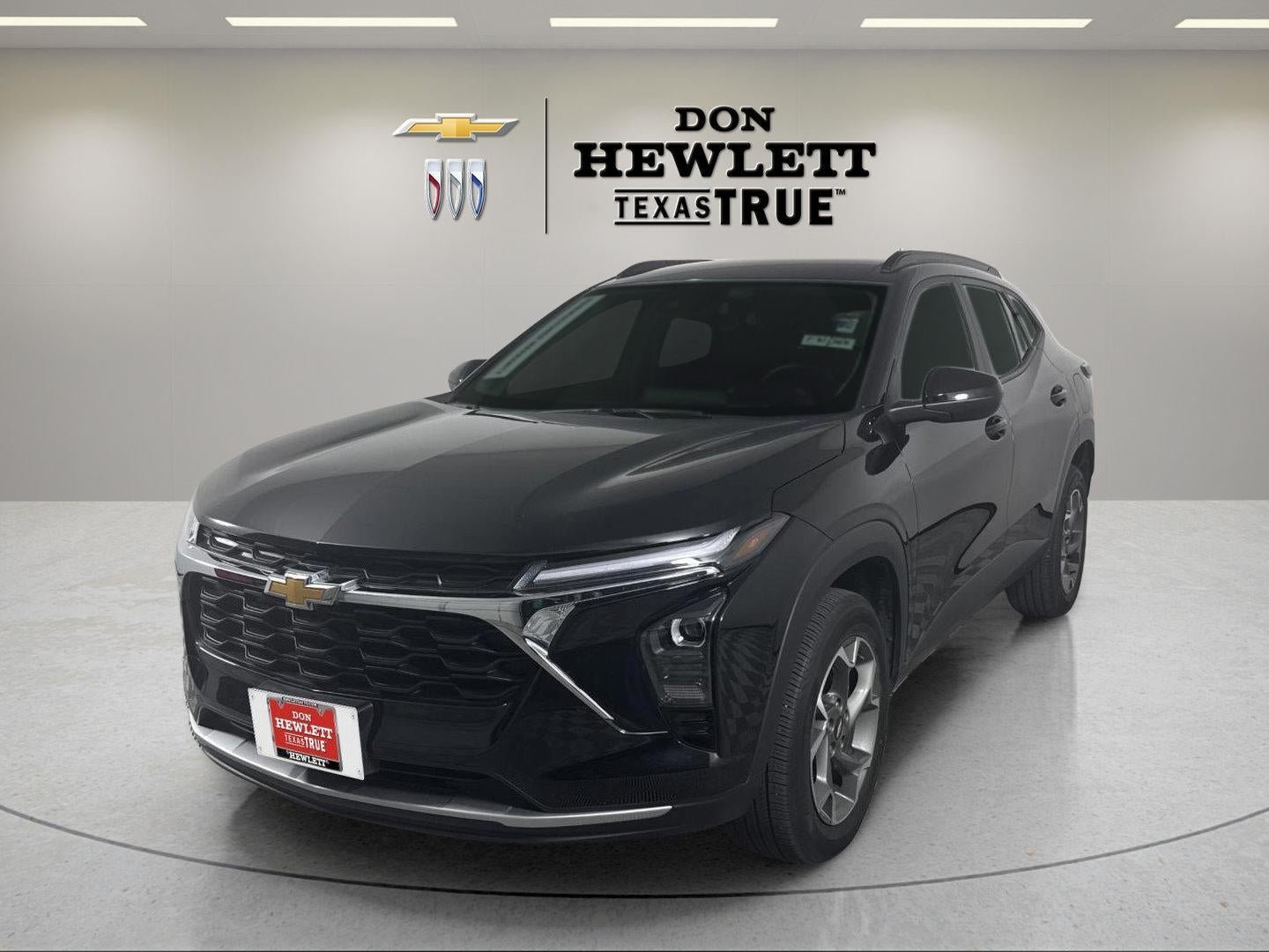 2024 Chevrolet Trax LT in Mosaic Black Metallic — front three-quarter view