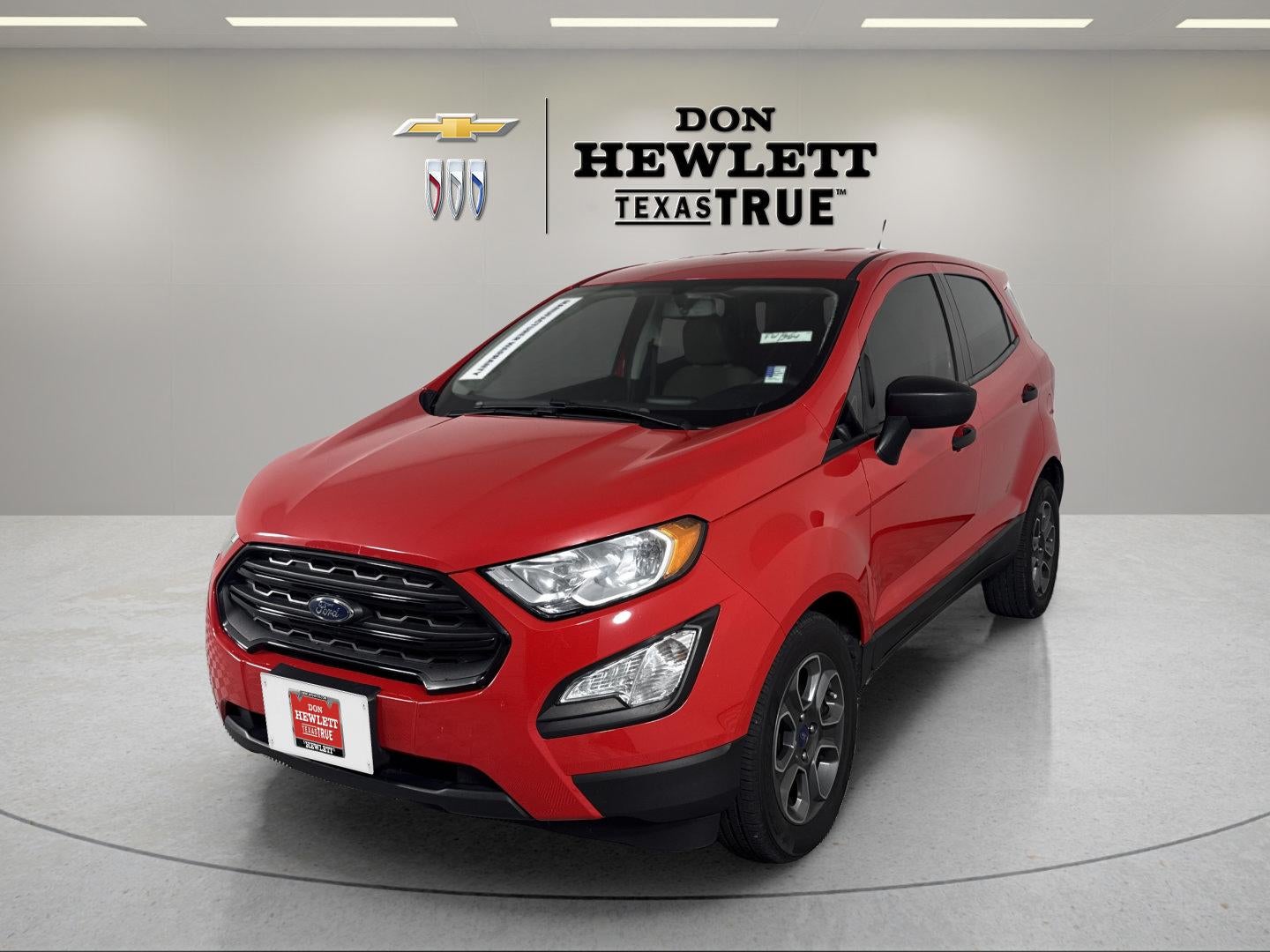 2021 Ford EcoSport S in Red — front three-quarter view